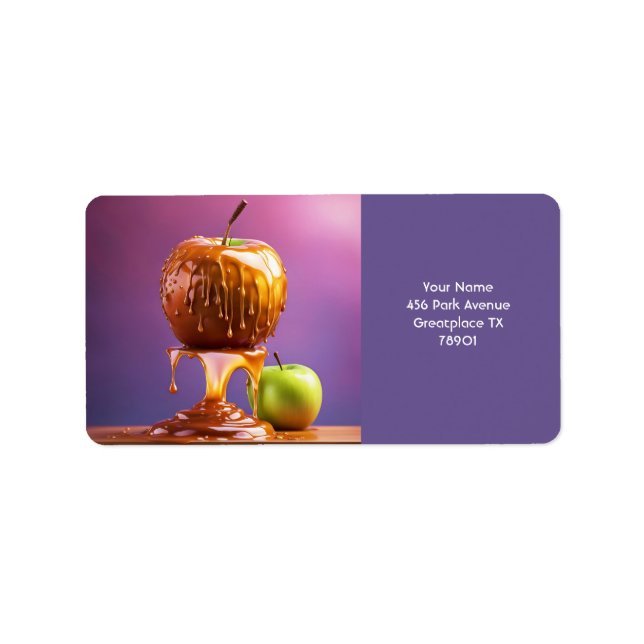 Fantasy Vivid Apple Caramel Syrup Adressetikett (Framsidan)