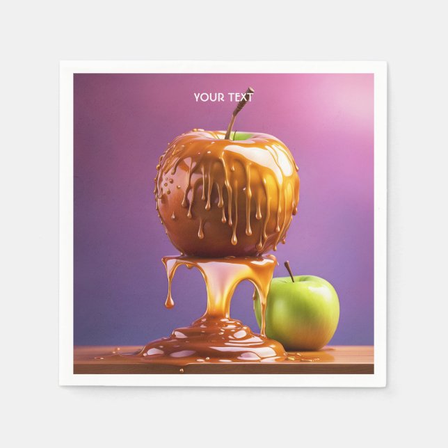 Fantasy Vivid Apple Caramel Syrup Pappersservett (Framsidan)