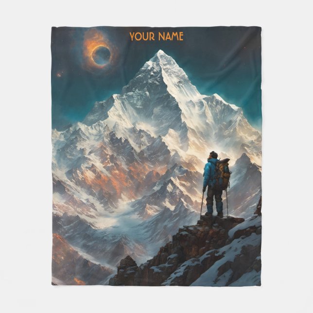 Fantasy Vivid Flowers Everest Alpinist Fleecefilt (Framsidan)