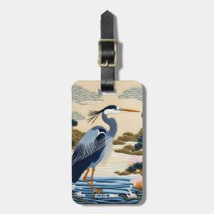 Fantasy Vivid japansk Heron Blue Bagagebricka