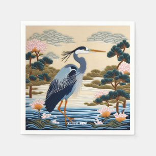 Fantasy Vivid japansk Heron Blue Pappersservett
