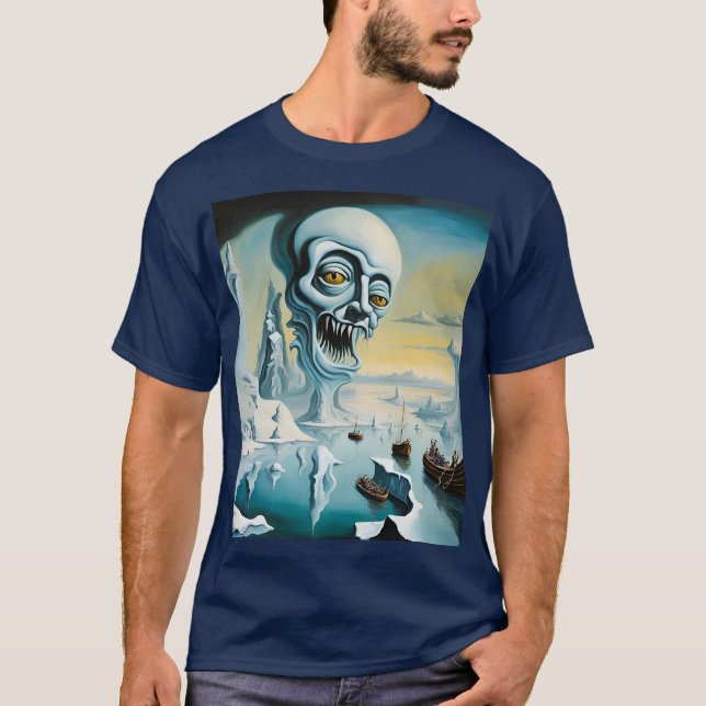 Fantasy Vivid Surrealism ishavet T Shirt (Framsida)