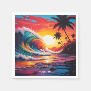 Fantasy Vivid Vinkar Beach Sunset Pappersservett