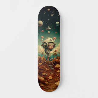 Fantasy wall art skateboard. mini skateboard bräda 18,5 cm