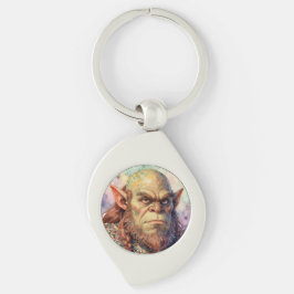 Fantasy Warrior: Dagar Swirl Silverfärgad Nyckelring