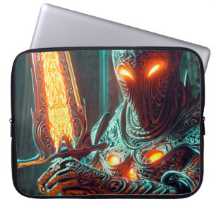 Fantasy Warrior robot Laptop Fodral