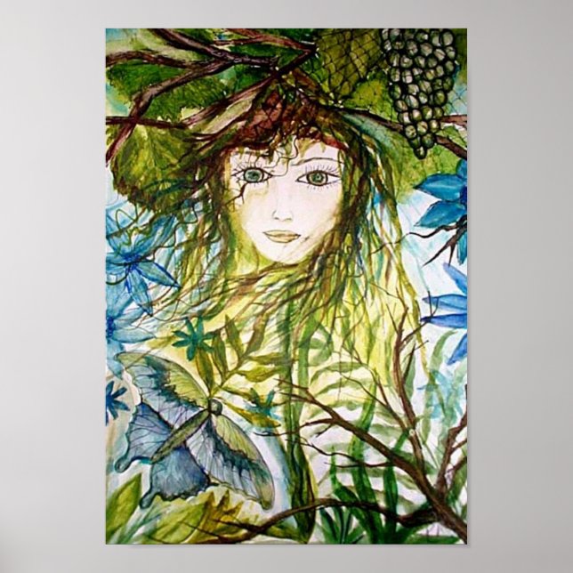 Fantasy Watercolor Rima's World Poster (Framsidan)