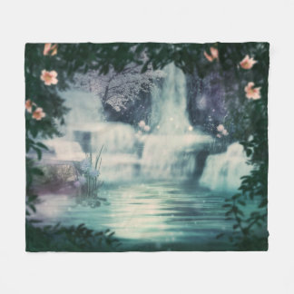 Fantasy Waterfall Cascade Fleecefilt