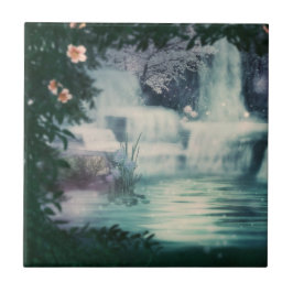 Fantasy Waterfall Cascade Kakelplatta