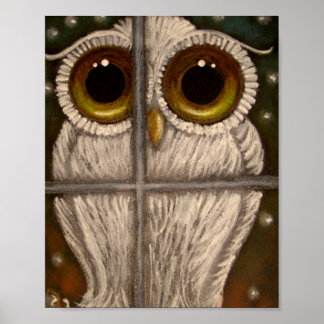 FANTASY WHITE SNOWY UGGLA Poster
