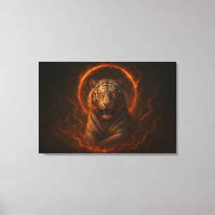 Fantasy White Tiger – Mystic Aura Series ManJian Canvastryck
