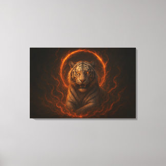 Fantasy White Tiger – Mystic Aura Series | ManJian Canvastryck