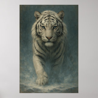 Fantasy White Tiger – Mystic Aura Series | ManJian Poster