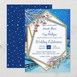 Fantasy Winter Wedding Inbjudningar