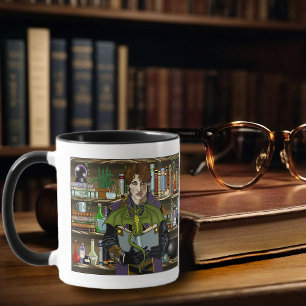 Fantasy Wizard Bokar Dragon Posts Mugg