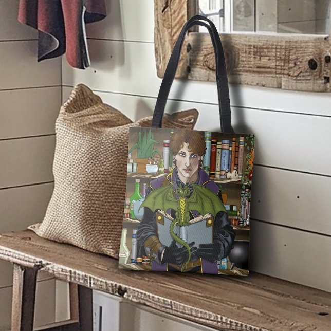 Fantasy Wizard Bokar Dragon Posts Tygkasse (Skapare uppladdad)