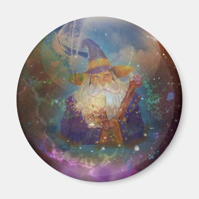 Fantasy Wizard Magnet (Framsidan)