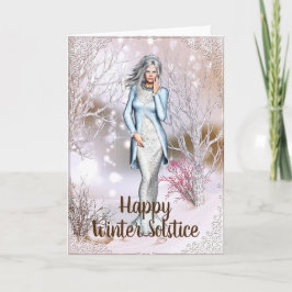 Fantasy Woman Winter Solstice Card Kort