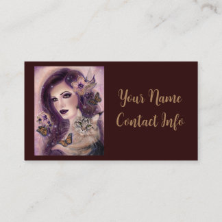 Fantasy Women with cat by Renee Lavoie