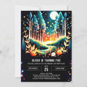 Fantasy Woodland Birthday Inbjudningar