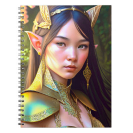 Fantasy Woodland Elf Notebook Anteckningsbok