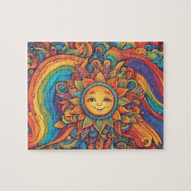 Fantasy World Colorful Sol Pussel (Horisontell)