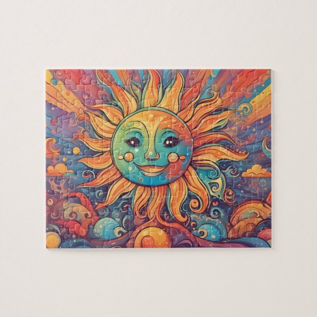 Fantasy World Colorful Sol Pussel (Horisontell)
