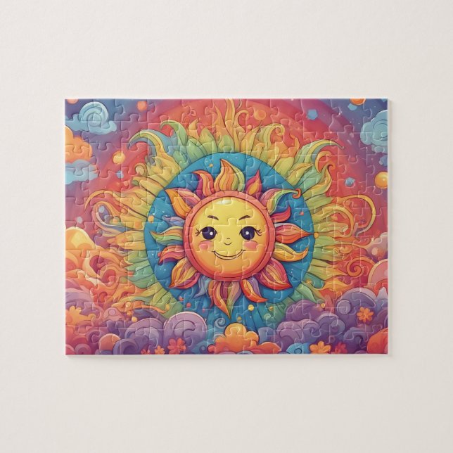 Fantasy World Colorful Sol Pussel (Horisontell)