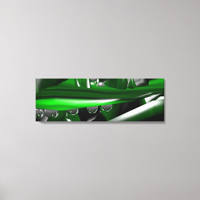 Fantasy World Malachit och Abstrakt Fractal Art Canvastryck (Framsida)