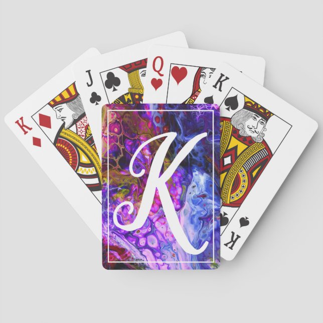 Fantasy World Monogram Casinokort (Baksidan)
