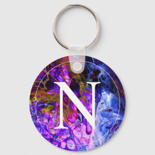Fantasy World Monogram Nyckelring