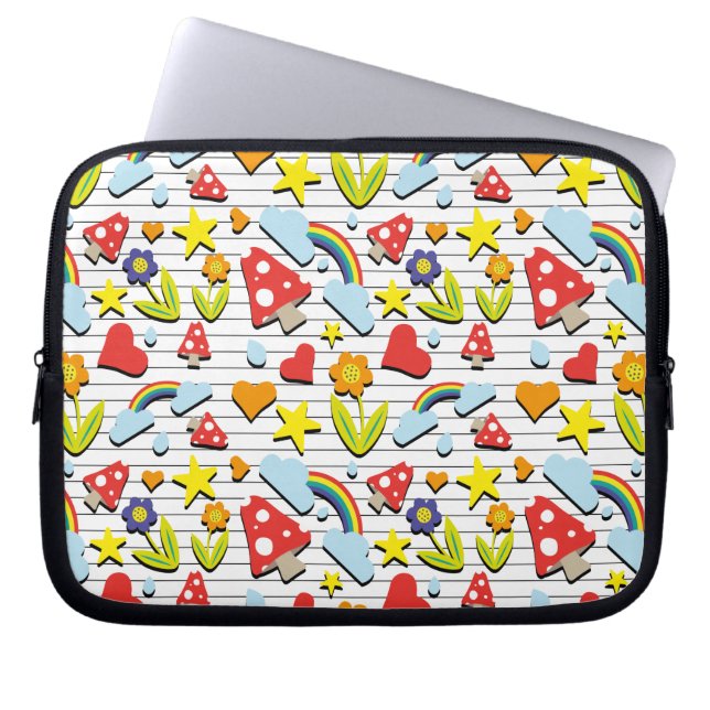 Fantasy World on Lining Note Papper Laptop Fodral (Framsidan)