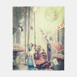 Fantasy World-spelkort Fleecefilt