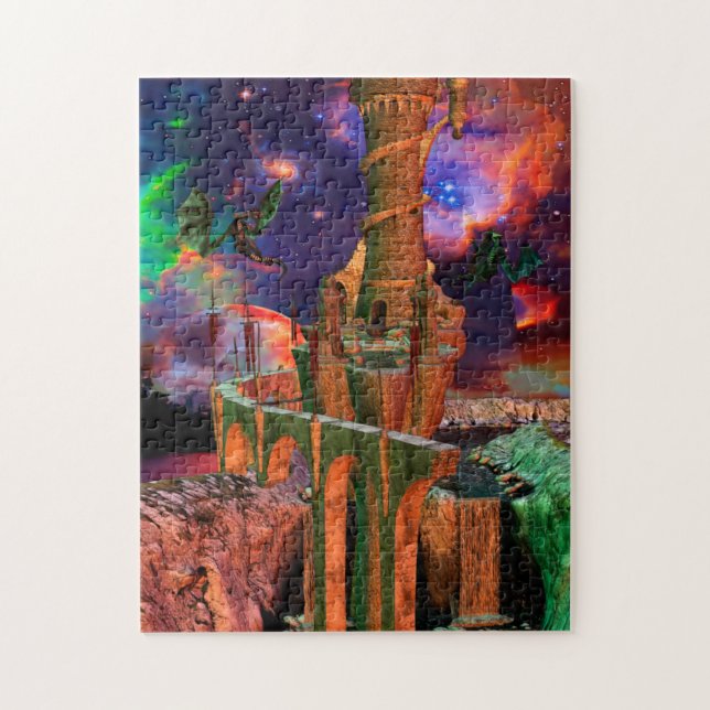 Fantasy Worlds Dragon Fight Pussel (Vertikal)
