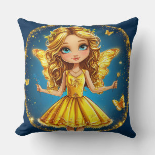 Fantasyälva med glitter Förtrollad rumsaccent Kudde
