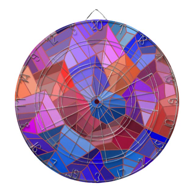 Fantasyberg Utsikt från himlen Darttavla (Framsidan)