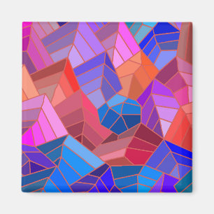 Fantasyberg Utsikt från himlen Magnet