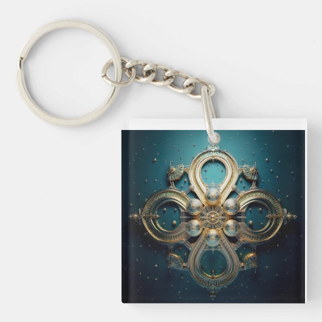 Fantasybild Steampunk-inspirerad medaljong (Framsidan)