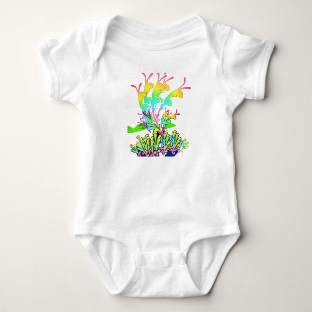 Fantasyblommor  t shirt (Framsida)
