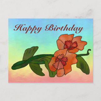 Fantasyblume Postkarte Vykort