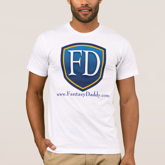 FantasyDaddy.com Basic Bella Canvas T-Shirt (Framsida)