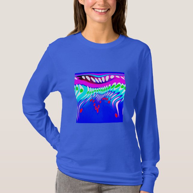 Fantasydansande trendig mode t shirt (Framsida)