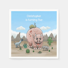 Fantasydinosaur Pappersservett