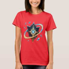 Fantasyemblem med svävande blad – Magisk Energi T Shirt