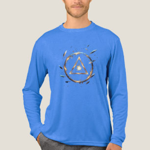Fantasyemblem med svävande blad – Magisk Energi T Shirt