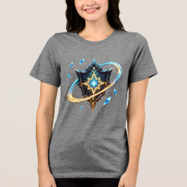 Fantasyemblem med svävande blad – Magisk Energi T Shirt