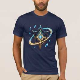 Fantasyemblem med svävande blad – Magisk Energi T Shirt