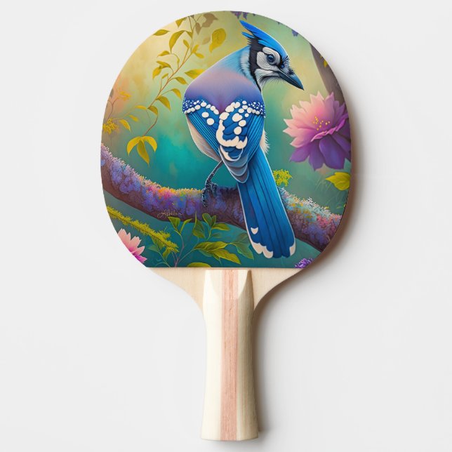 Fantasyfåglar Blåmes Pingisracket (Framsidan)