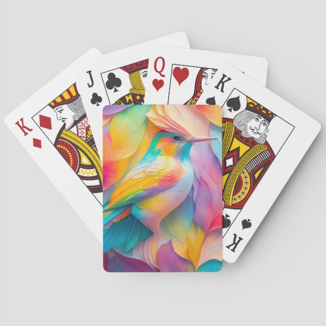 Fantasyfåglar Silkesfågel Casinokort (Baksidan)