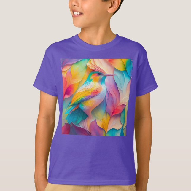 Fantasyfåglar Silkesfågel T Shirt (Framsida)